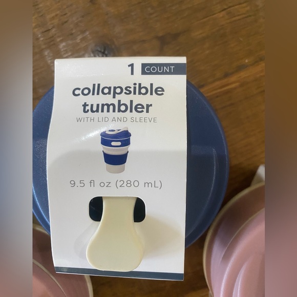 Collaspable Travel Tumblers 3, blue/pink - Picture 2 of 4